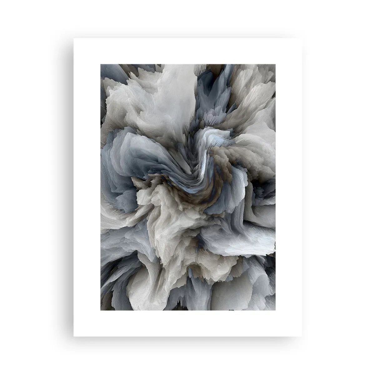 Plakat - Kamień i kwiat - 30x40 cm