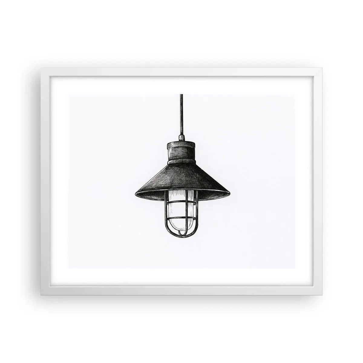 Plakat w białej ramie - Jak przed laty… - 50x40 cm