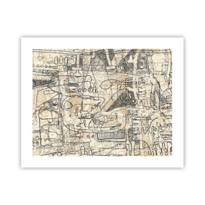 Plakat - Czeka na rozszyfrowanie - 50x40 cm