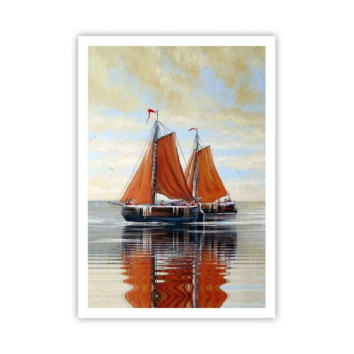 Plakat - Hej, żeglujże, żeglarzu… - 70x100 cm