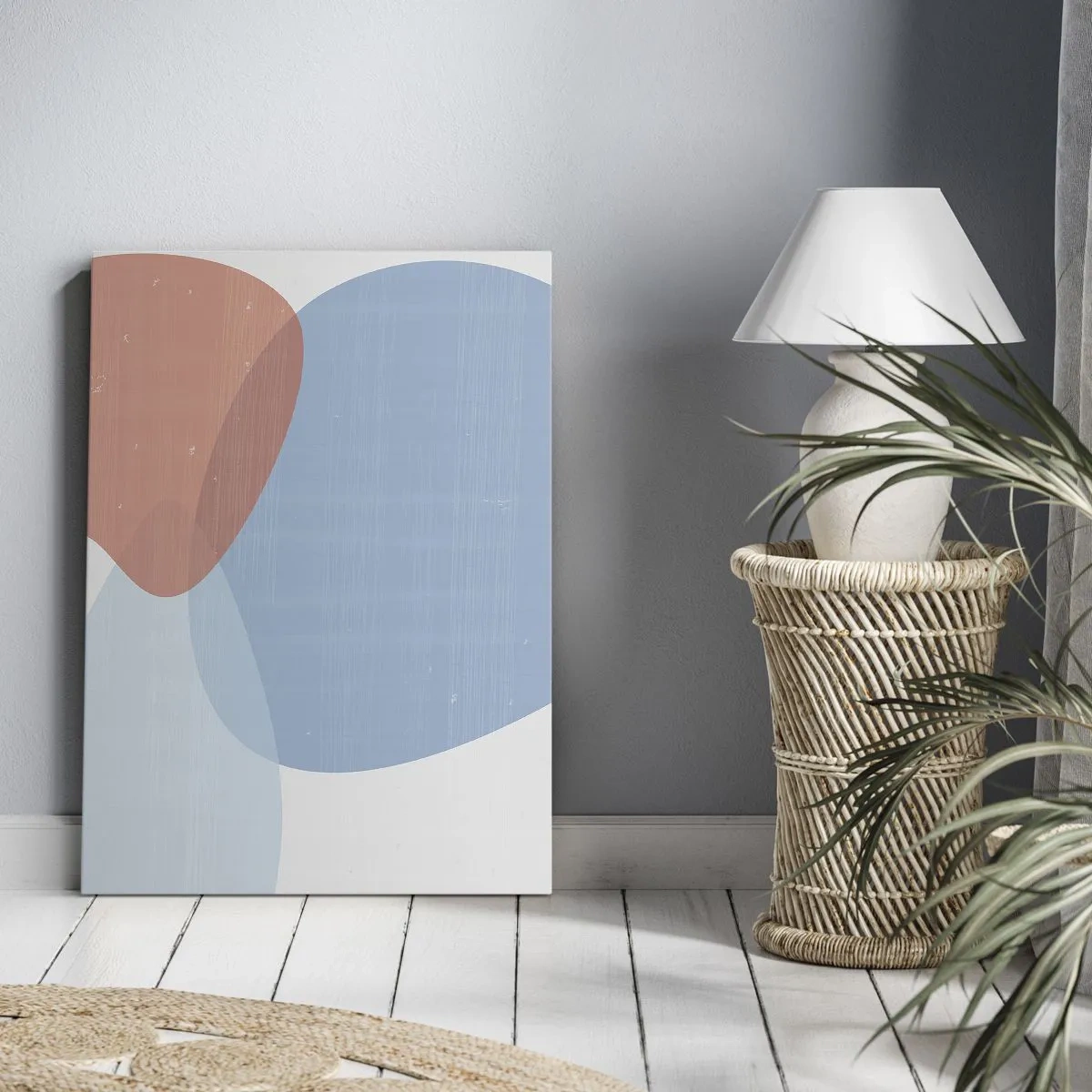 Obraz na płótnie - Pastelowe związki - 55x100 cm