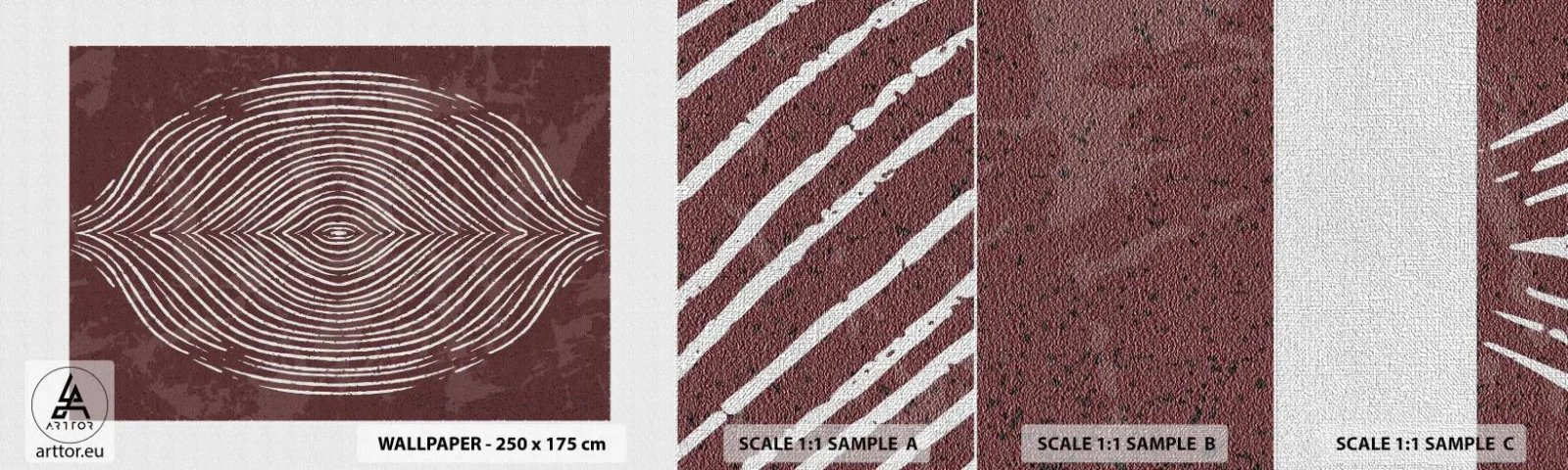 Fototapeta Próbka Premium Canvas - Przestrzeń mówi - Boho, Postarzane, Sztuka - 100x30 cm