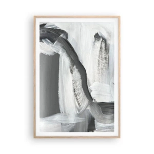Plakat w ramie jasny dąb - Zdecydowanym ruchem - 70x100 cm