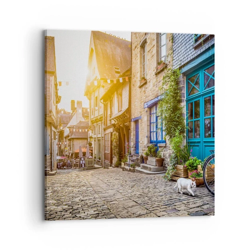 Obraz na płótnie - Biały duch miasteczka - 70x70 cm