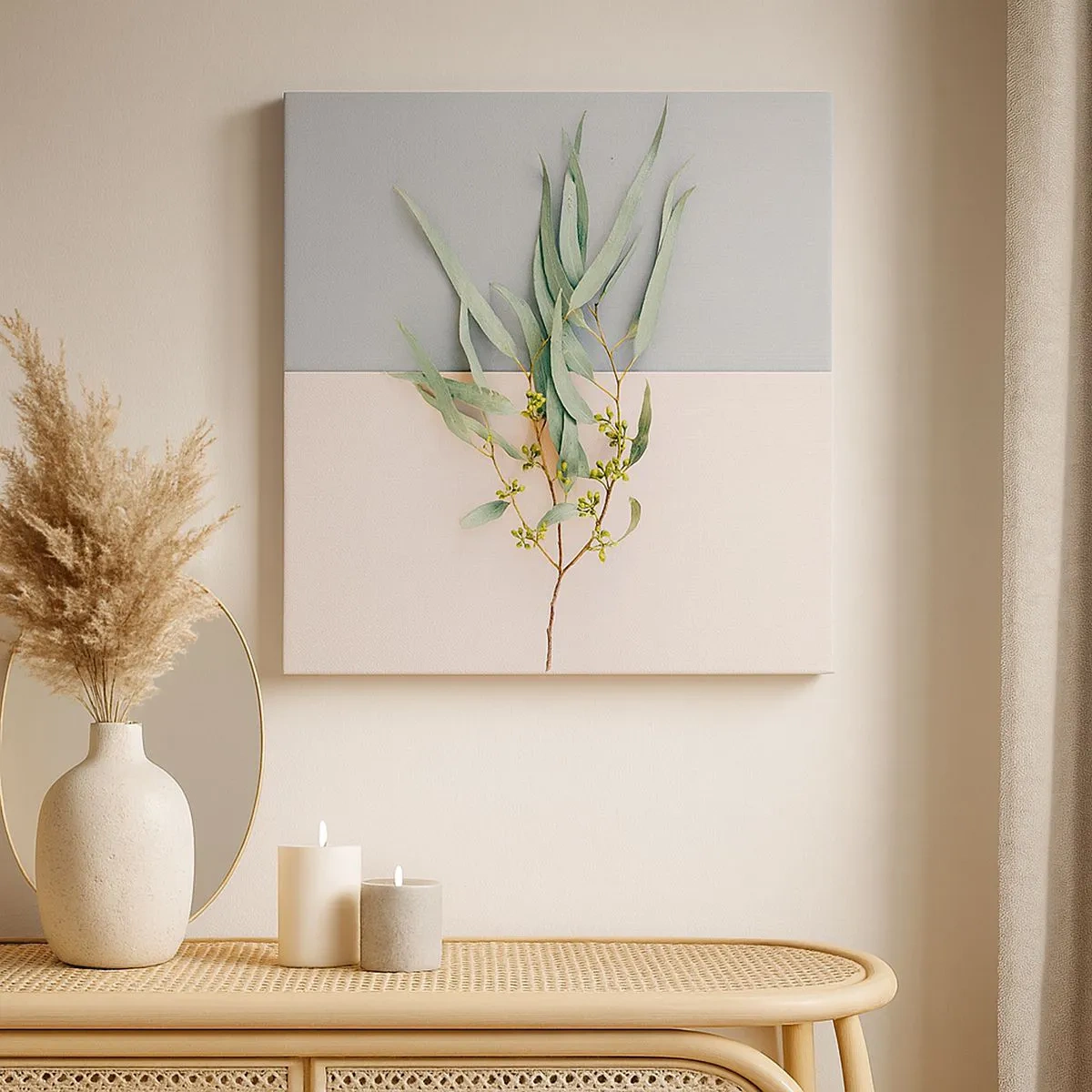 Obraz na płótnie - Pastelowa subtelność - 30x30 cm