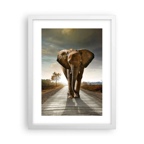 Plakat w białej ramie - I wcale nie w składzie porcelany - 30x40 cm