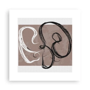 Plakat - Kompozycja – poszukiwanie pełni - 30x30 cm