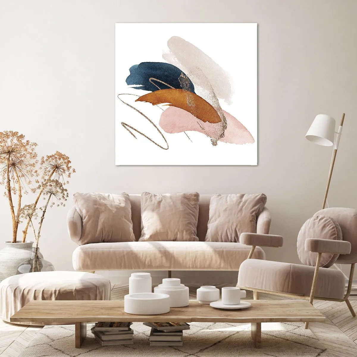 Obraz na płótnie - Kompozycja uskrzydlona - 50x50 cm