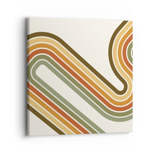 Obraz na płótnie - Zygzakiem do celu - 40x40 cm