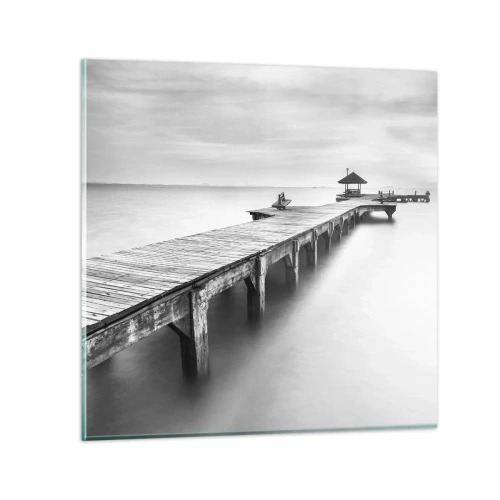 Obraz na szkle - W siną dal - 50x50 cm