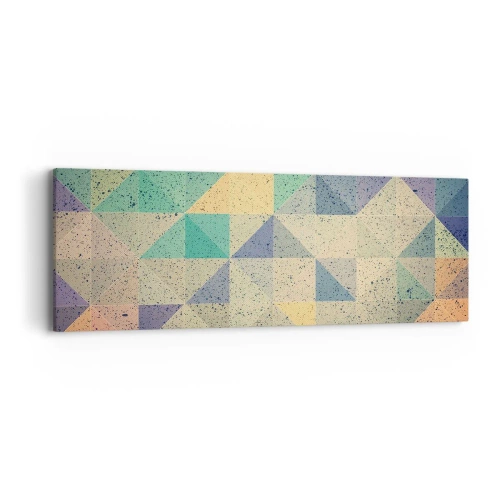 Obraz na płótnie - Republika trójkątów - 90x30 cm