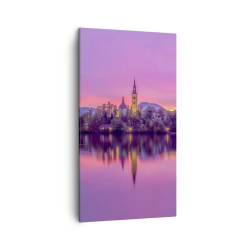 Obraz na płótnie - Bajkowa wyspa o zmierzchu - 45x80 cm