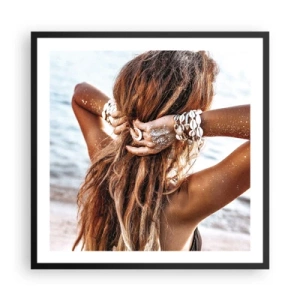 Plakat w czarnej ramie - Siostra wody i słońca - 60x60 cm