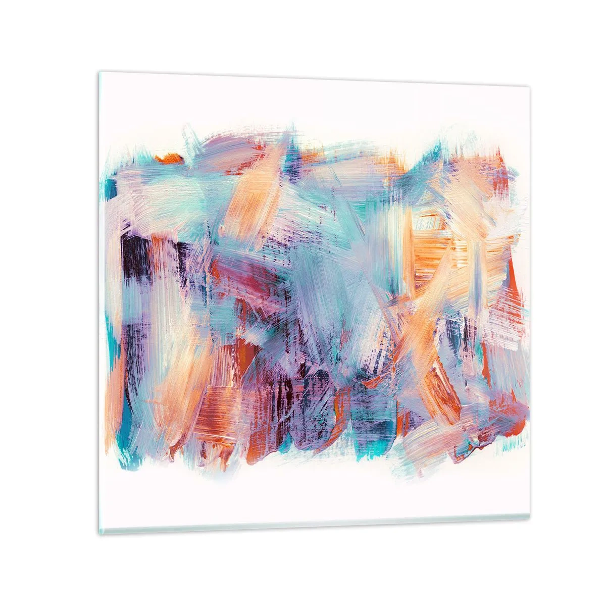 Obraz na szkle - Kolorowy bałagan - 60x60 cm