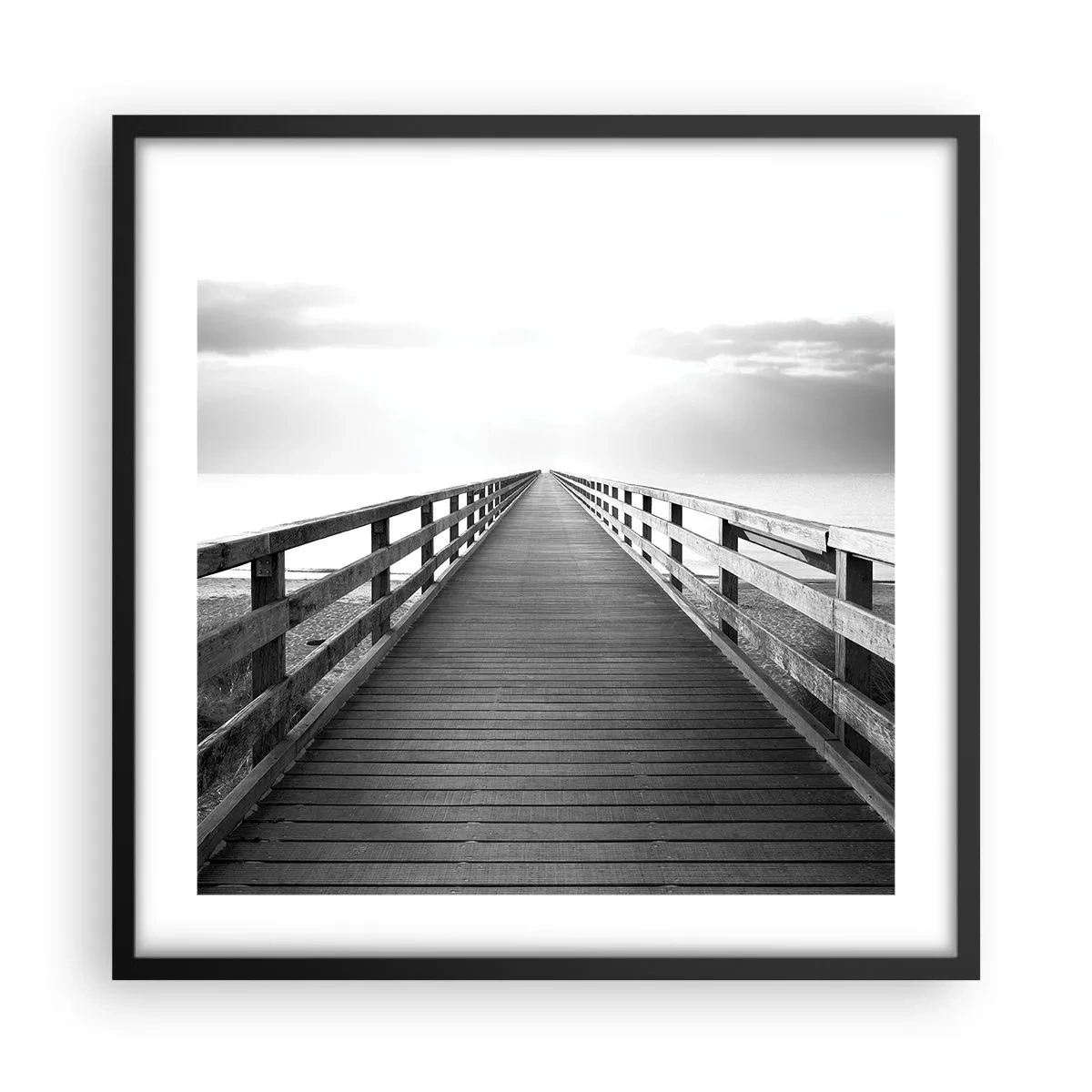 Plakat w czarnej ramie - W siną dal… - 50x50 cm