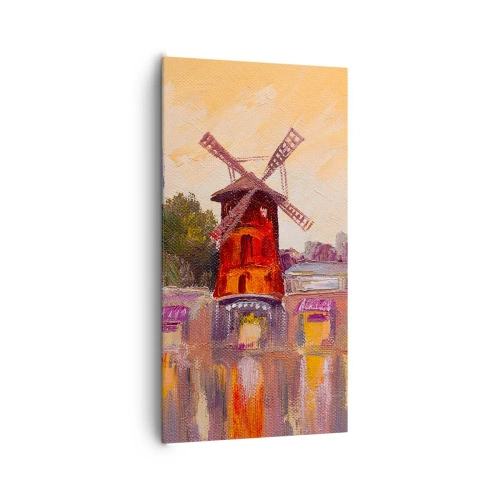 Obraz na płótnie - Paryskie ikony – Moulin Rouge - 65x120 cm