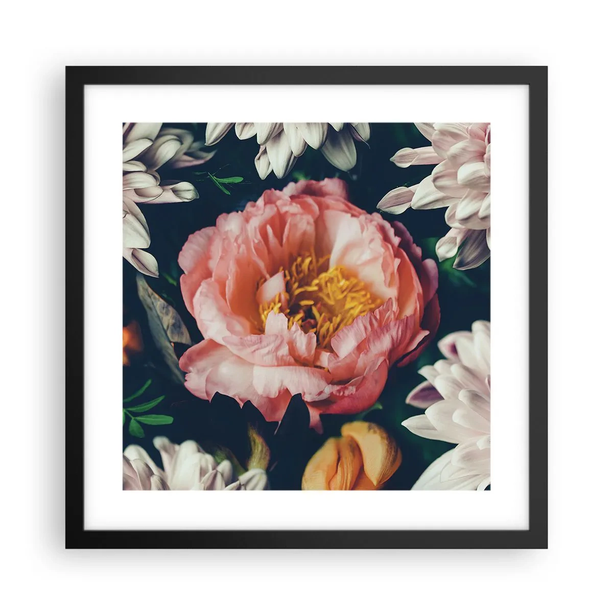 Plakat w czarnej ramie - Z barokowym przepychem - 40x40 cm