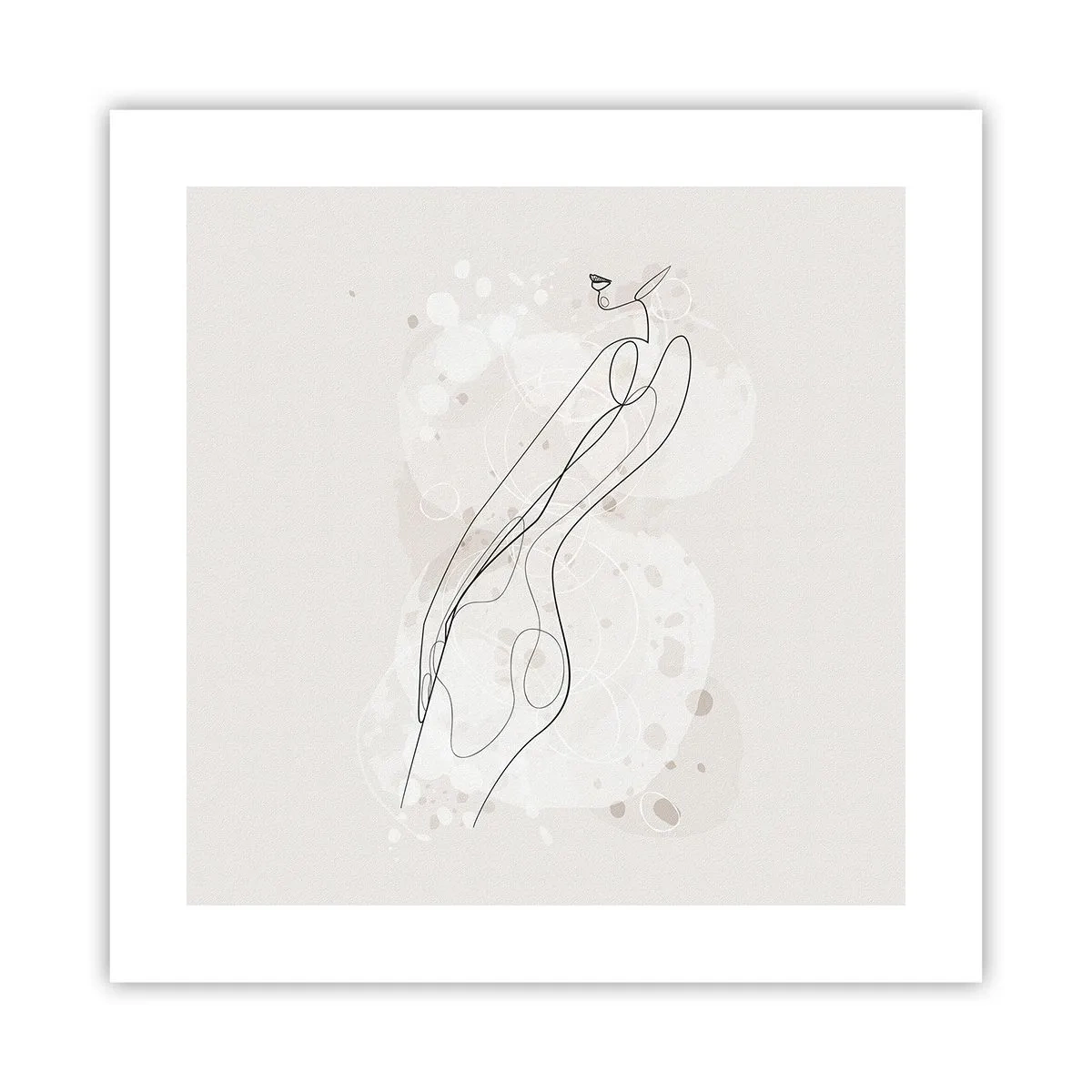 Plakat - Pobłądzić spojrzeniem - 40x40 cm