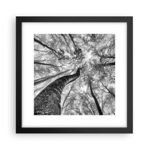 Plakat w czarnej ramie - Wyścig do światła - 30x30 cm