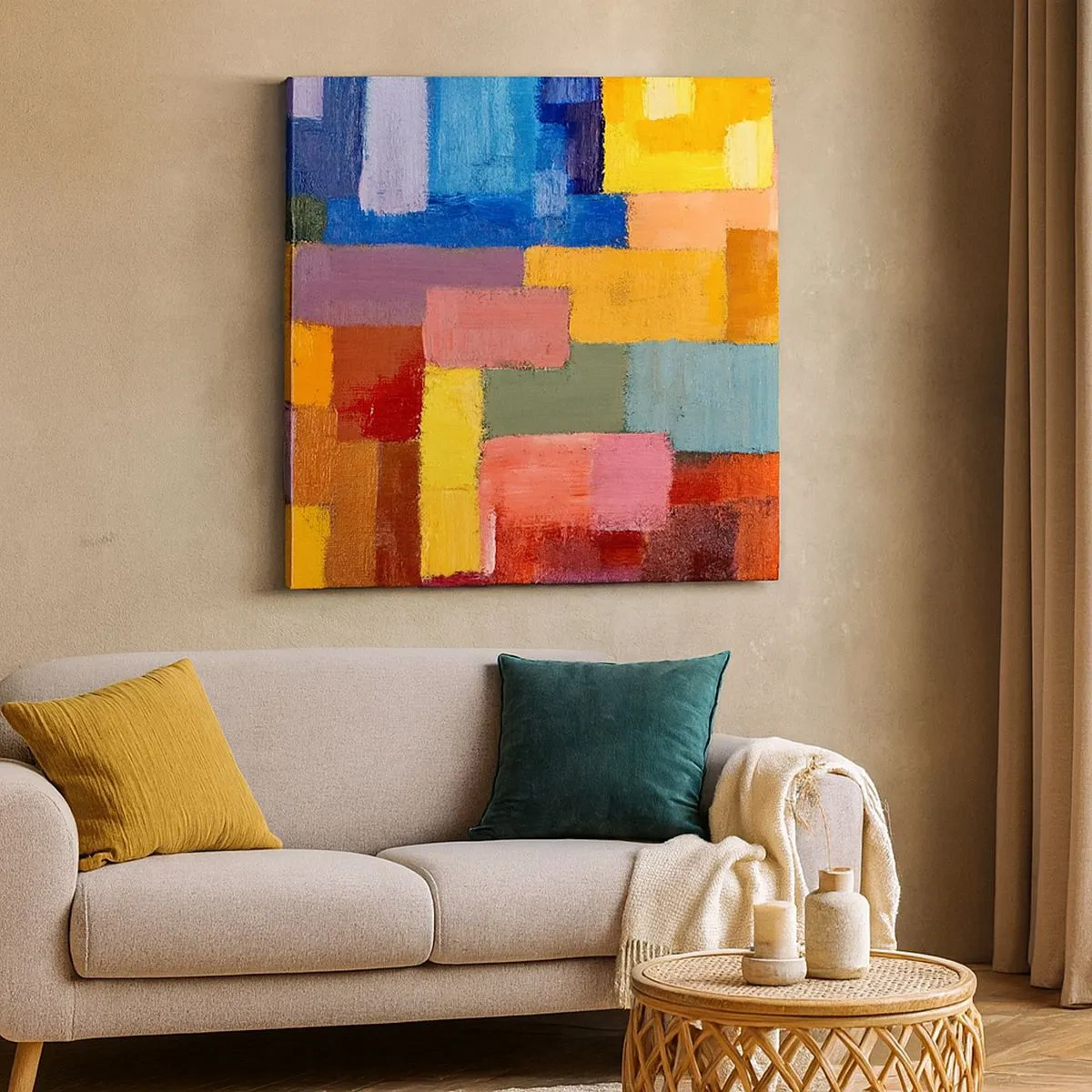 Obraz na płótnie - Każdy inny, wszystkie barwne - 30x30 cm