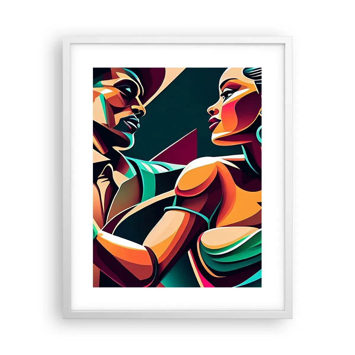 Plakat w białej ramie - W rytmie serca - 40x50 cm