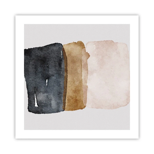 Plakat - Kompozycja barw ziemi - 50x50 cm