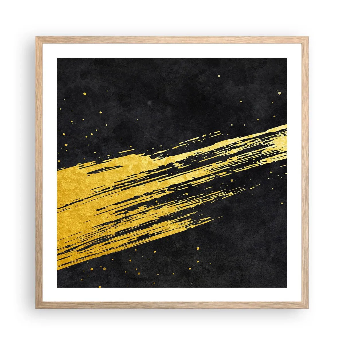 Plakat w ramie jasny dąb - Skok w nadprzestrzeń - 60x60 cm