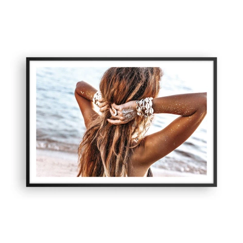 Plakat w czarnej ramie - Siostra wody i słońca - 91x61 cm