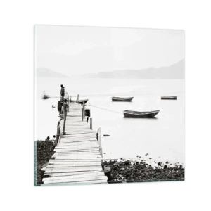 Obraz na szkle - Nad wodą cichą i czystą - 30x30 cm