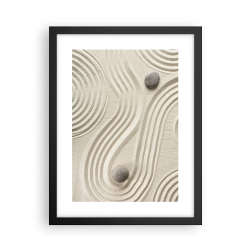 Plakat w czarnej ramie - Dotyk ciepła - 30x40 cm