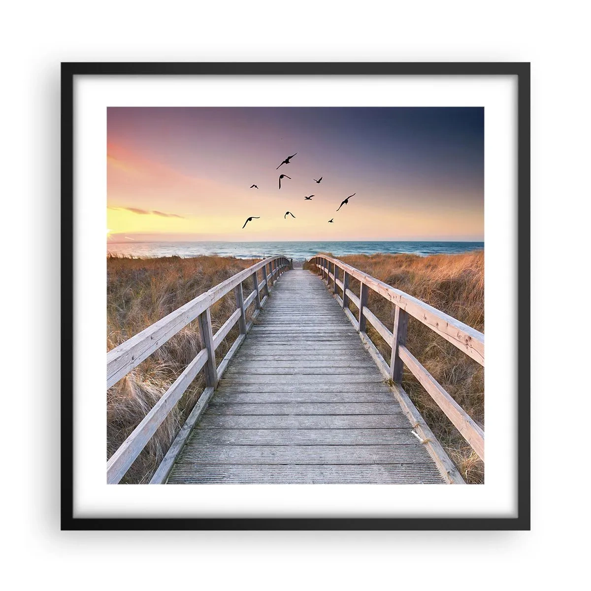 Plakat w czarnej ramie - Przestrzeń wzlotów - 50x50 cm