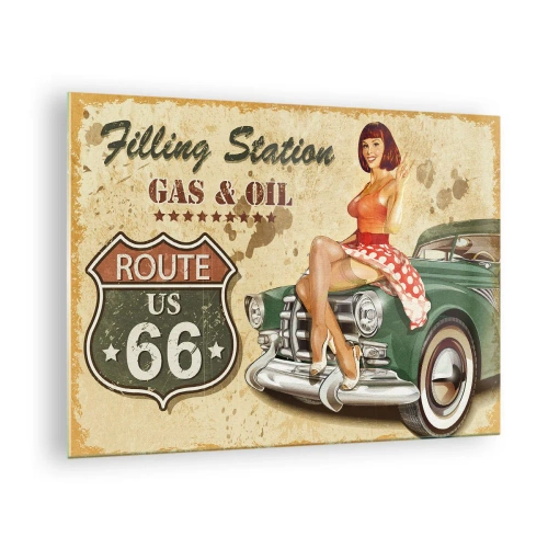 Obraz na szkle - Wspaniałe lata 40. - 70x50cm - Wspaniałe lata 40. - Nowoczesna dekoracja ścienna do salonu i sypialni ARTTOR