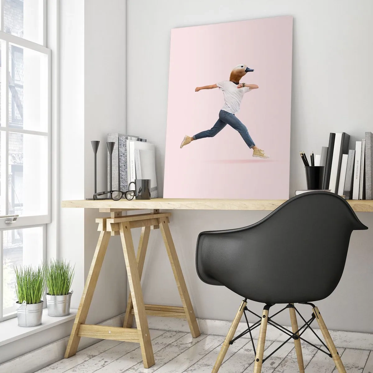 Obraz na szkle - Szczypta absurdu - 50x70cm - Szczypta absurdu - Nowoczesna dekoracja ścienna do salonu, kuchni i sypialni ARTTOR