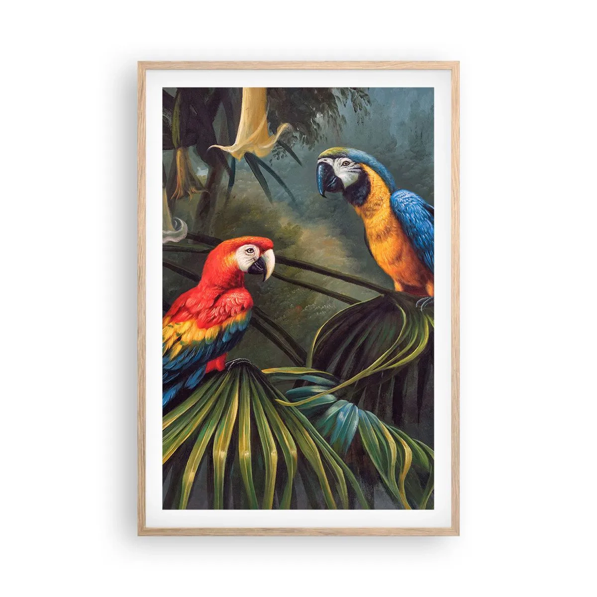 Plakat w ramie jasny dąb - Romantyzm w tropikach - 61x91 cm
