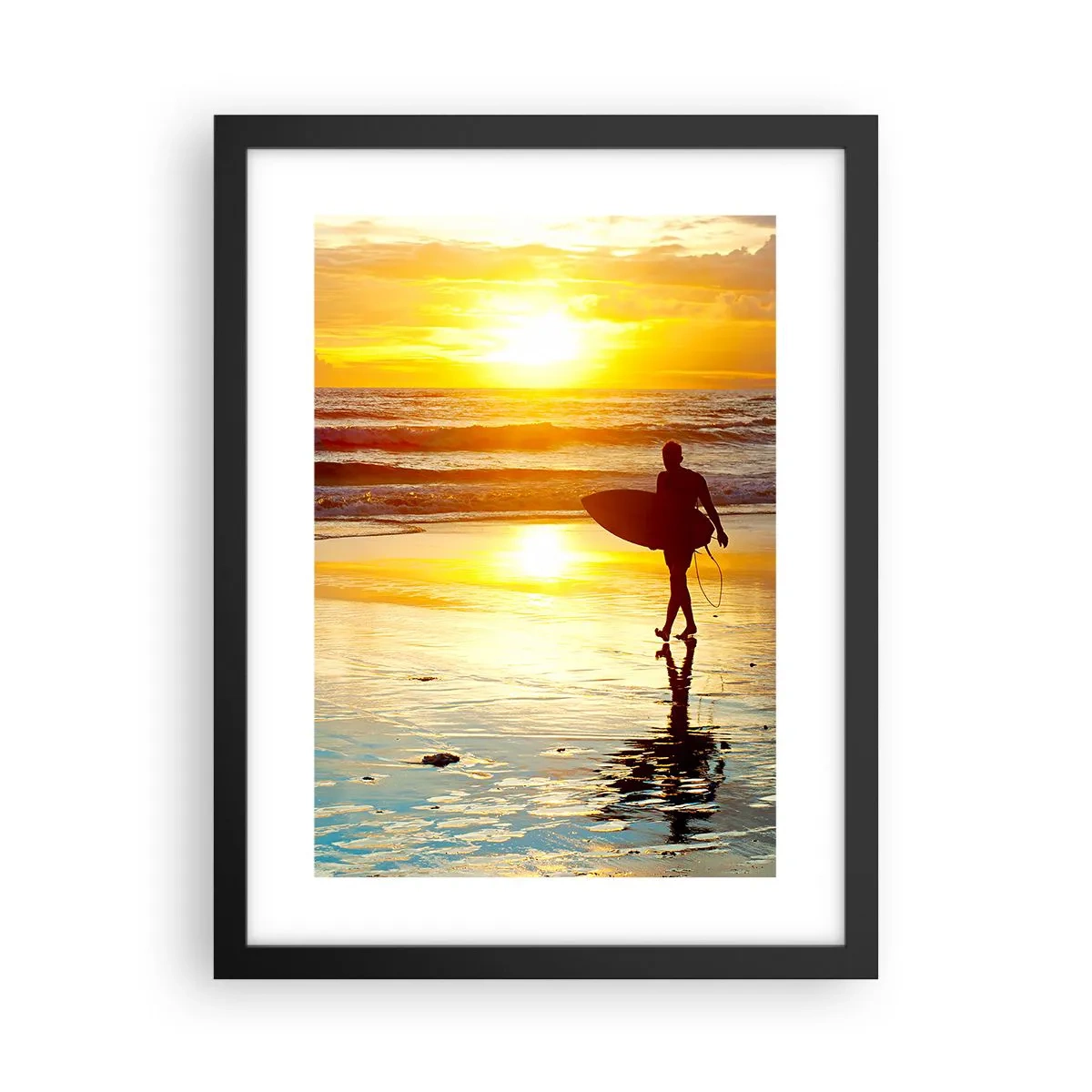 Plakat w czarnej ramie - Powrót wojownika - 30x40 cm