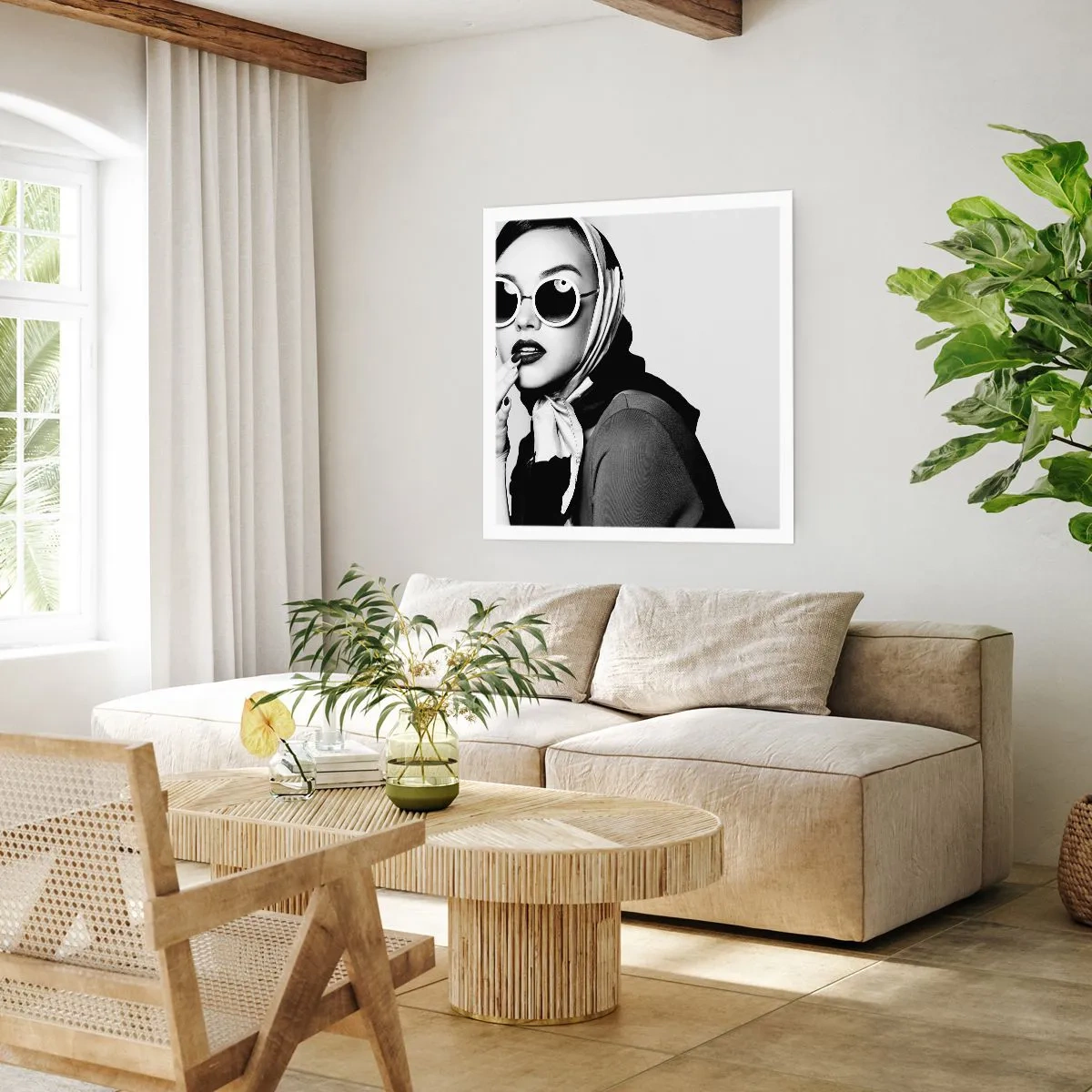 Plakat - Pozdrowienia z lat 60. - 60x60 cm