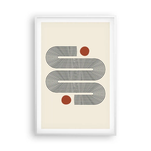 Plakat w białej ramie - Od początku do końca - 61x91 cm