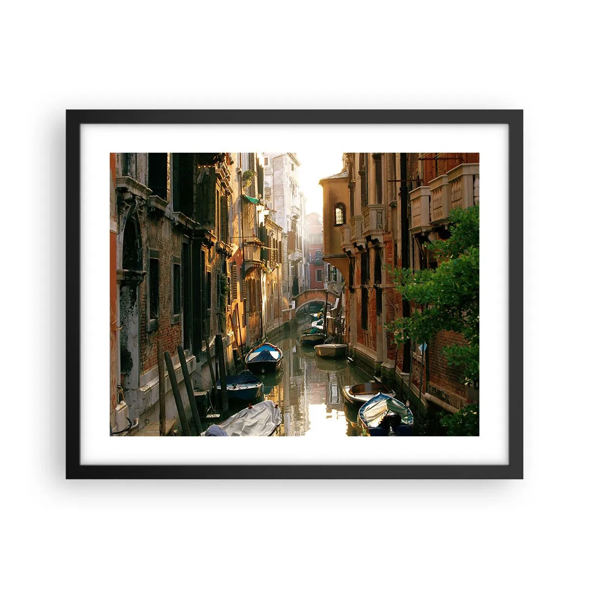 Plakat w czarnej ramie - W weneckim zaułku - 50x40 cm