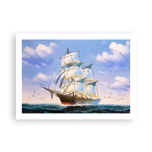 Plakat - Dumnie z wiatrem - 70x50 cm