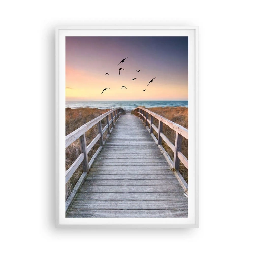 Plakat w białej ramie - Przestrzeń wzlotów - 70x100 cm