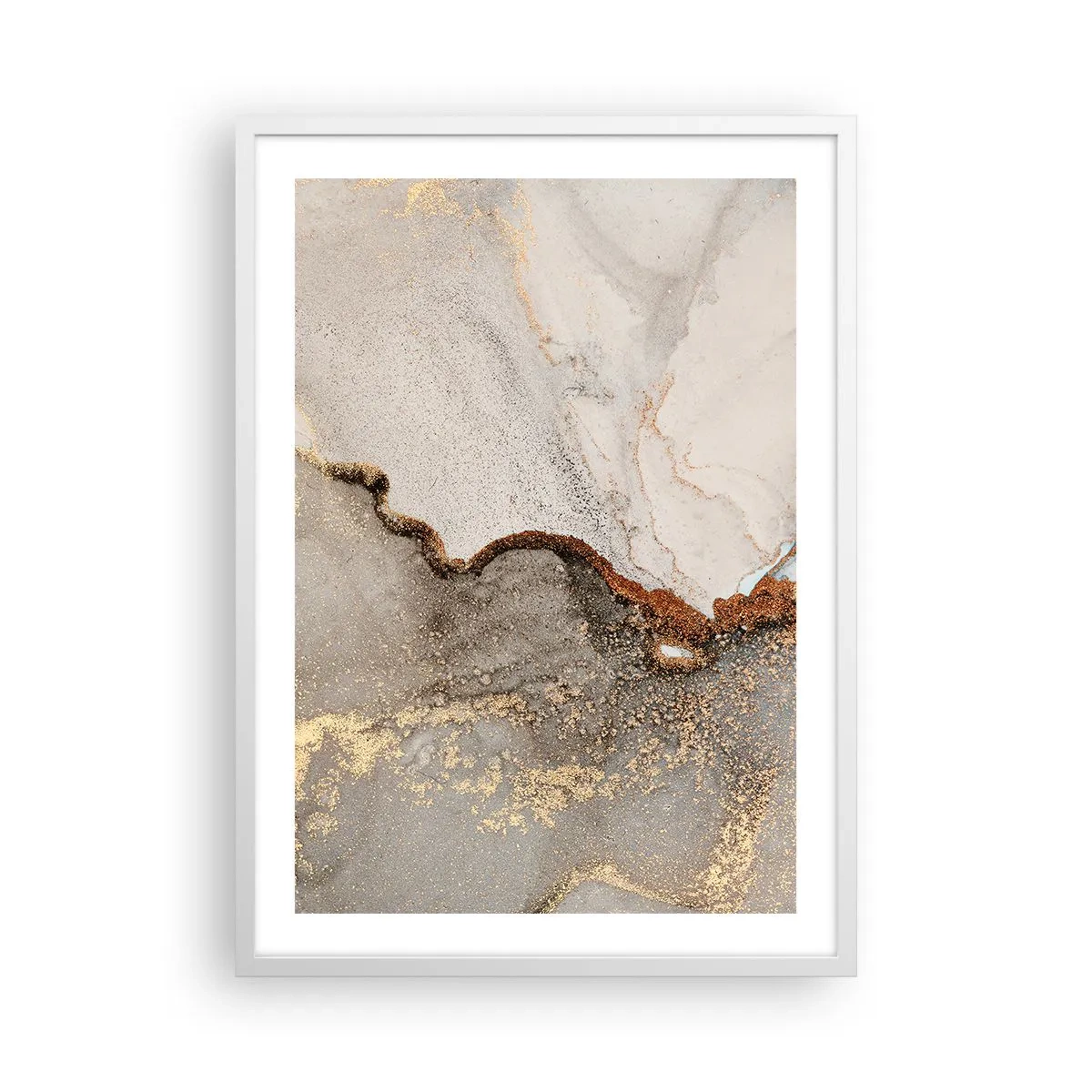 Plakat w białej ramie - Na granicy barw - 50x70 cm