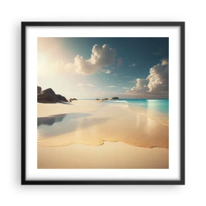 Plakat w czarnej ramie - Wymarzony dzień - 50x50 cm