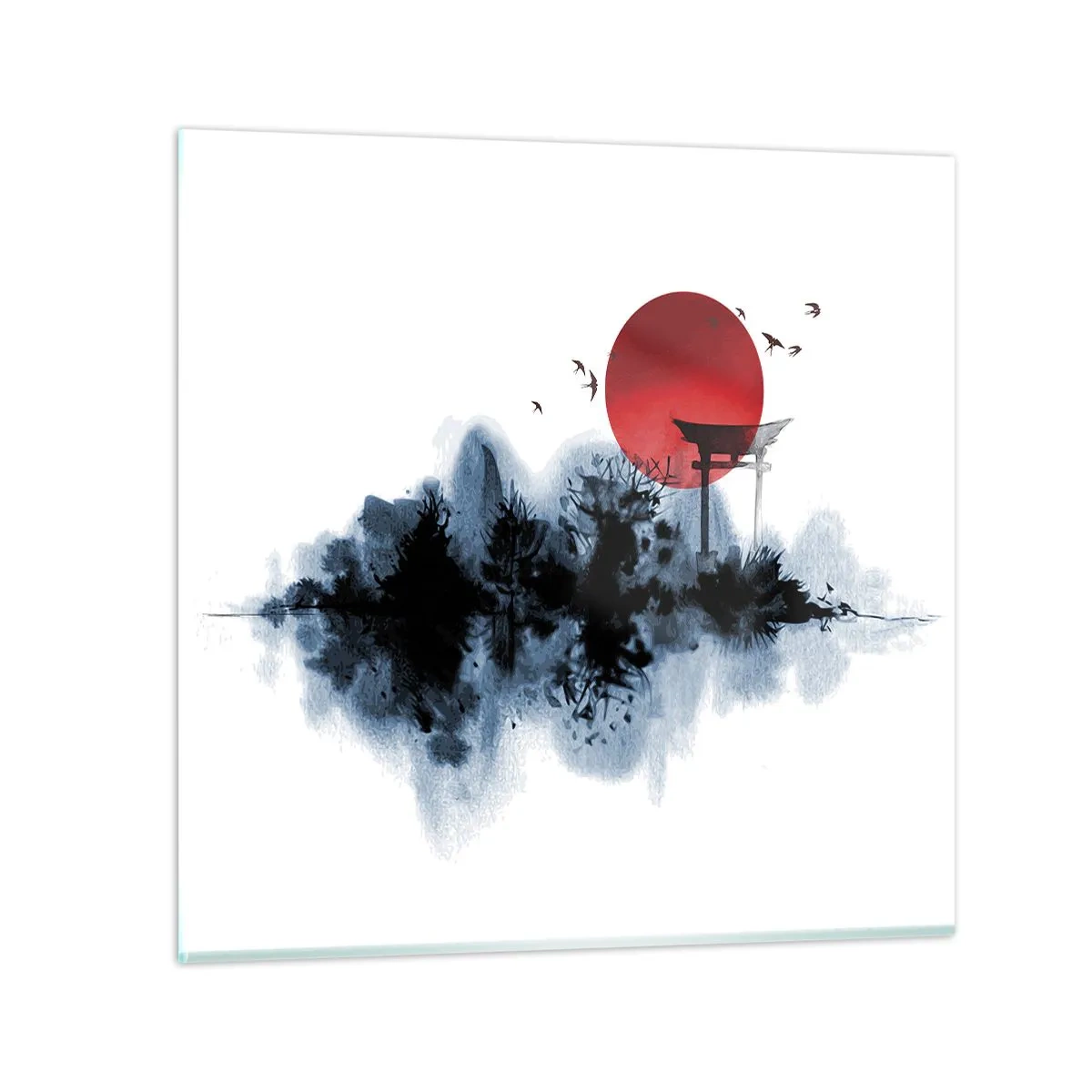 Obraz na szkle - Japoński widok - 30x30 cm