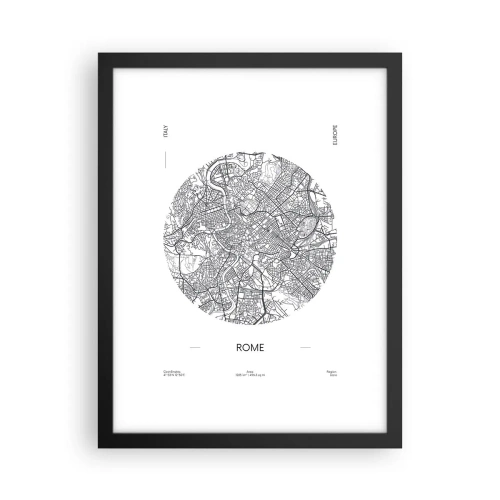 Plakat w czarnej ramie - Anatomia Rzymu - 30x40 cm