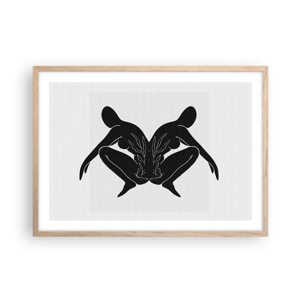 Plakat w ramie jasny dąb - Wspólna dusza - 70x50 cm