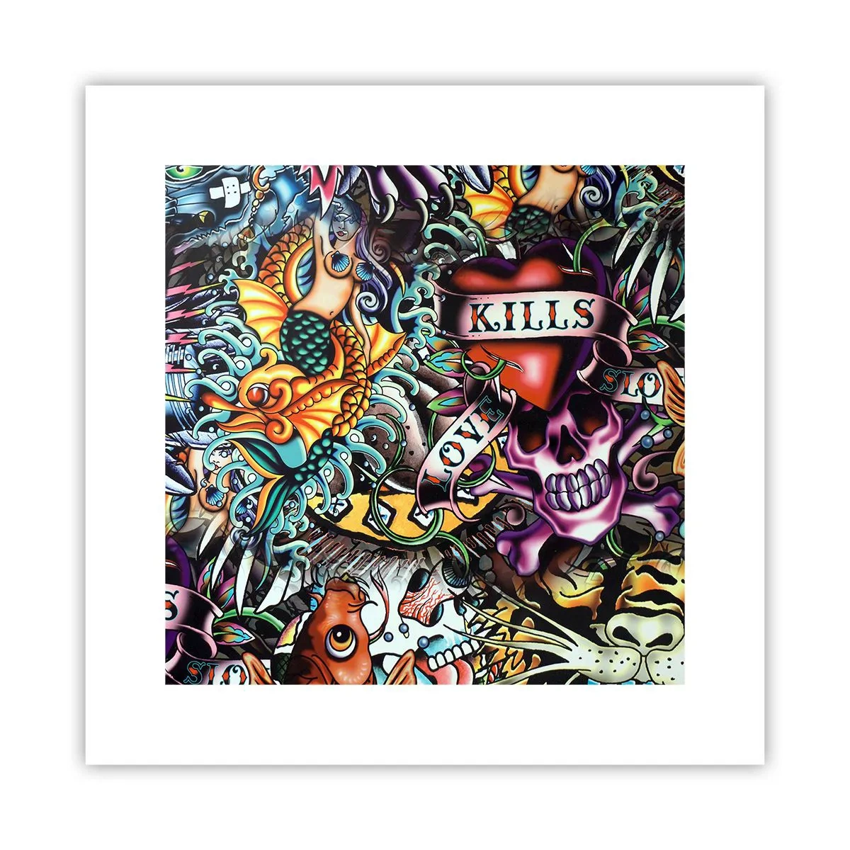 Plakat - Sen tatuażysty - 30x30 cm