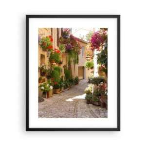 Plakat w czarnej ramie - W kwiatów powodzi - 40x50 cm