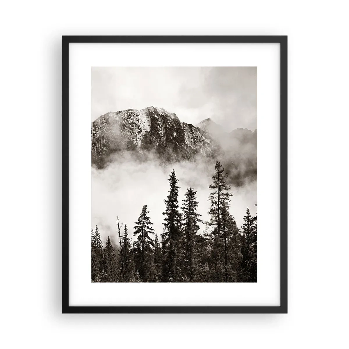 Plakat w czarnej ramie - Granitowy władca - 40x50 cm