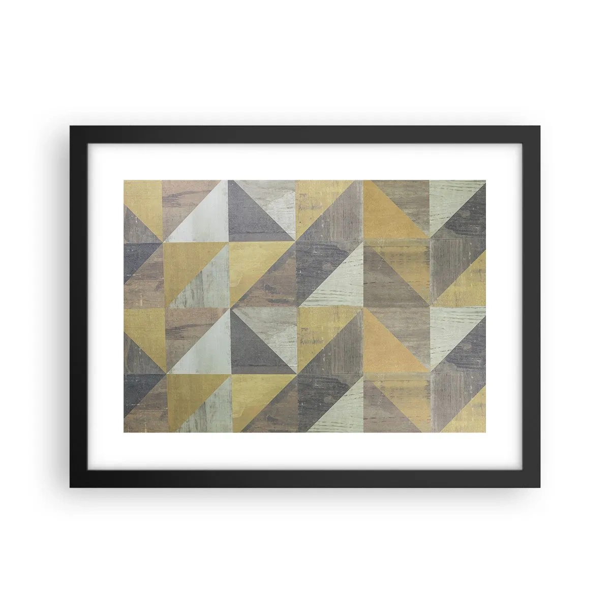 Plakat w czarnej ramie - Pod kątem trójkąta - 40x30 cm