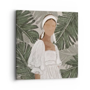 Obraz na płótnie - Portret egzotyczny - 40x40 cm